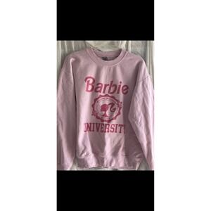 Barbie University Willows Wisconsin Pink‎ Crewneck Sweatshirt